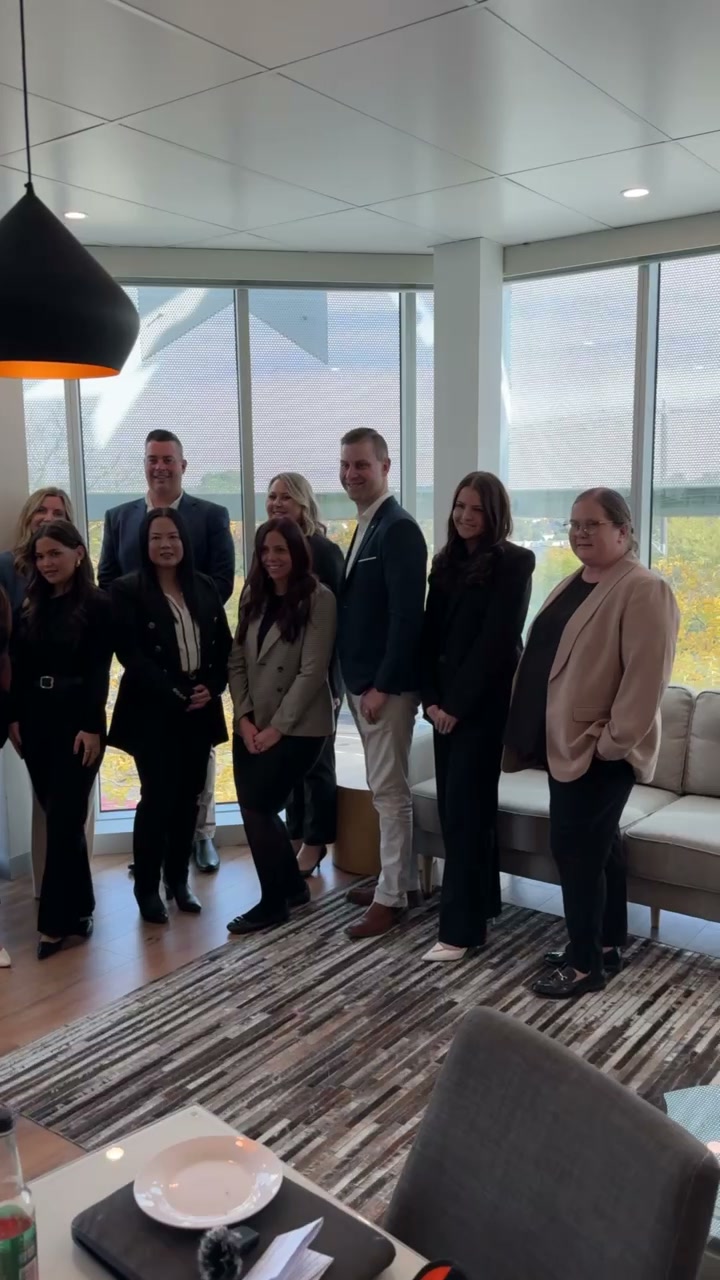 An established professional team together in their office