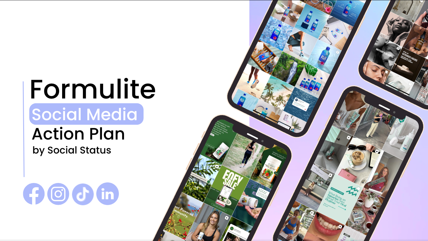 Formulite social media action plan created by Social Status